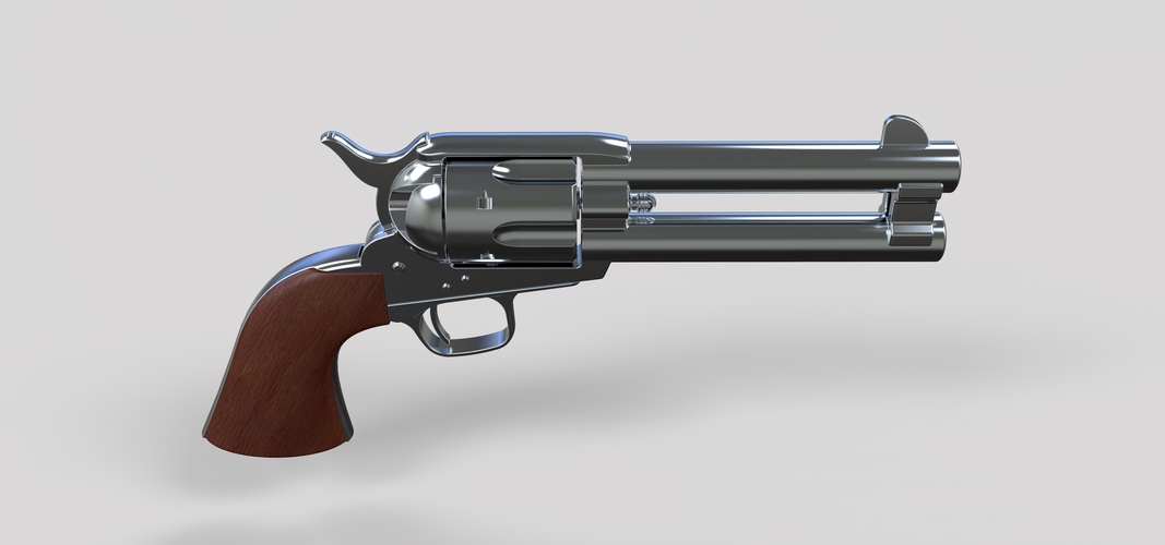 Revolver of agent Whiskey from movie Kingsman The Golden Circle 3D Print 236768 Revolver of agent Whiskey from movie Kingsman The Golden Circle 3D Print 236768