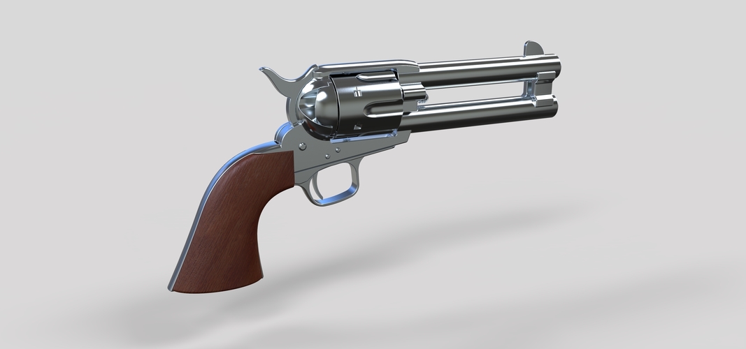 Revolver of agent Whiskey from movie Kingsman The Golden Circle 3D Print 236770 Revolver of agent Whiskey from movie Kingsman The Golden Circle 3D Print 236770