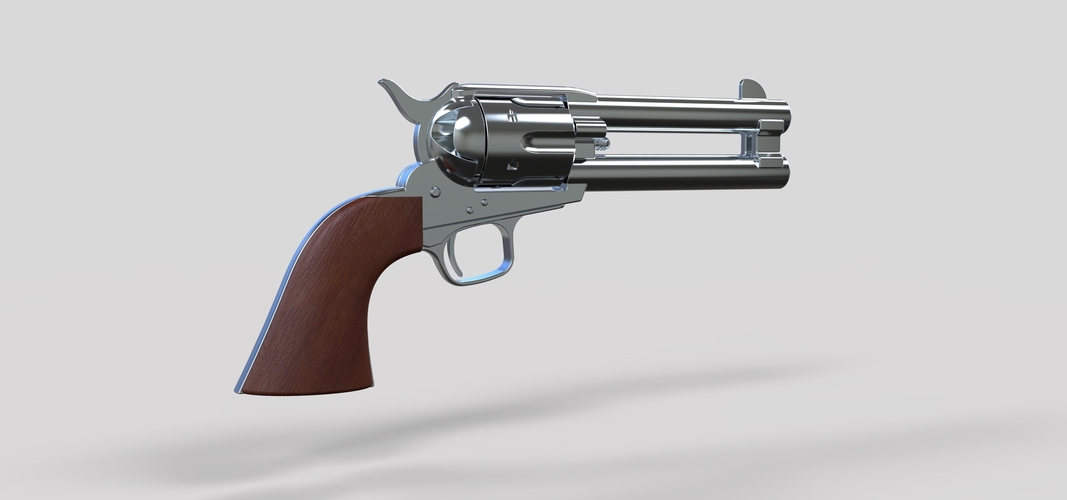 Revolver of agent Whiskey from movie Kingsman The Golden Circle 3D Print 236771 Revolver of agent Whiskey from movie Kingsman The Golden Circle 3D Print 236771