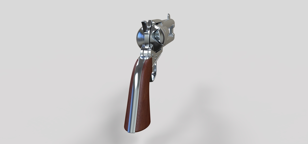 Revolver of agent Whiskey from movie Kingsman The Golden Circle 3D Print 236773 Revolver of agent Whiskey from movie Kingsman The Golden Circle 3D Print 236773