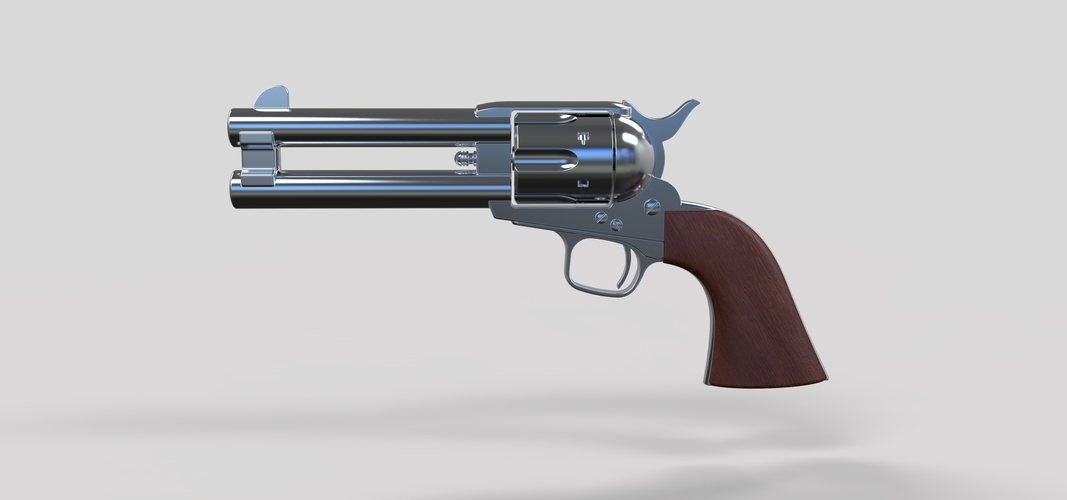Revolver of agent Whiskey from movie Kingsman The Golden Circle 3D Print 236777 Revolver of agent Whiskey from movie Kingsman The Golden Circle 3D Print 236777