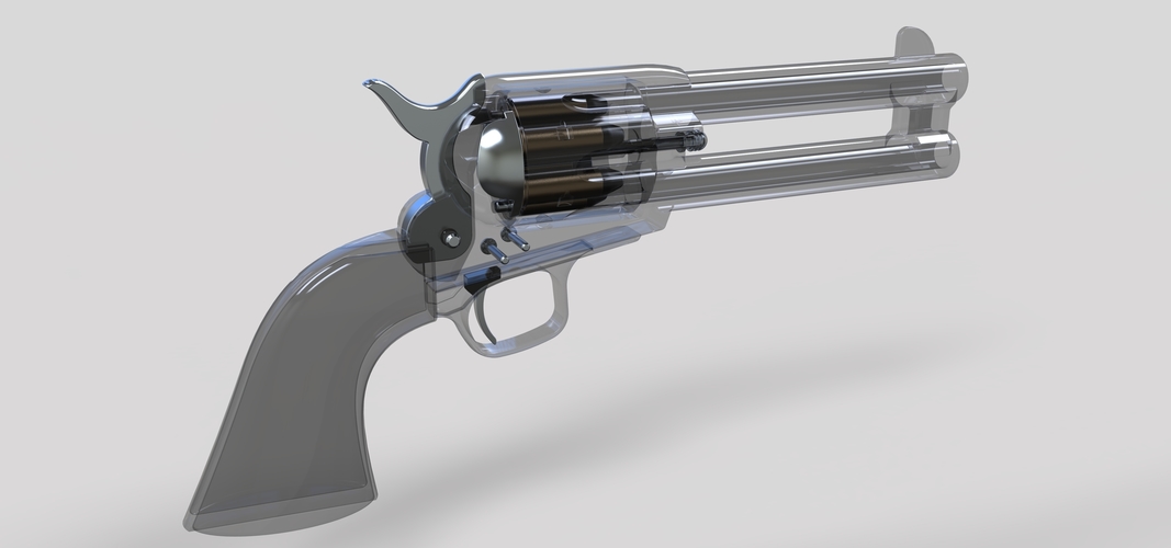 Revolver of agent Whiskey from movie Kingsman The Golden Circle 3D Print 236780 Revolver of agent Whiskey from movie Kingsman The Golden Circle 3D Print 236780