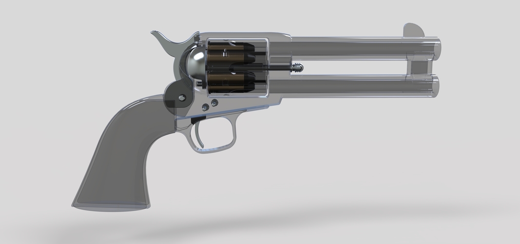 Revolver of agent Whiskey from movie Kingsman The Golden Circle 3D Print 236781 Revolver of agent Whiskey from movie Kingsman The Golden Circle 3D Print 236781