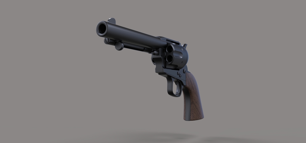 Revolver Colt Single Action 3D Print 237308 Revolver Colt Single Action 3D Print 237308