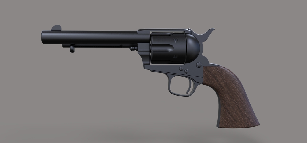 Revolver Colt Single Action 3D Print 237311 Revolver Colt Single Action 3D Print 237311
