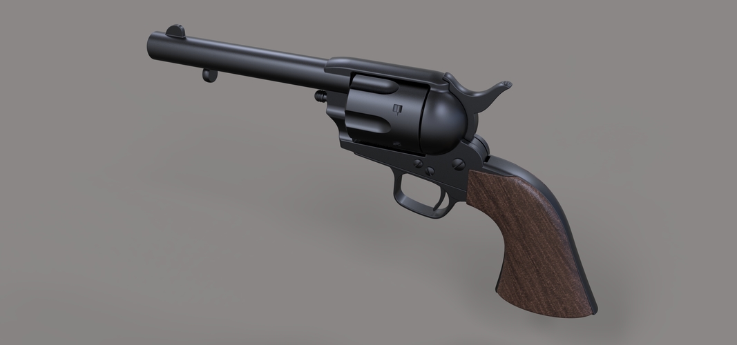 Revolver Colt Single Action 3D Print 237314 Revolver Colt Single Action 3D Print 237314