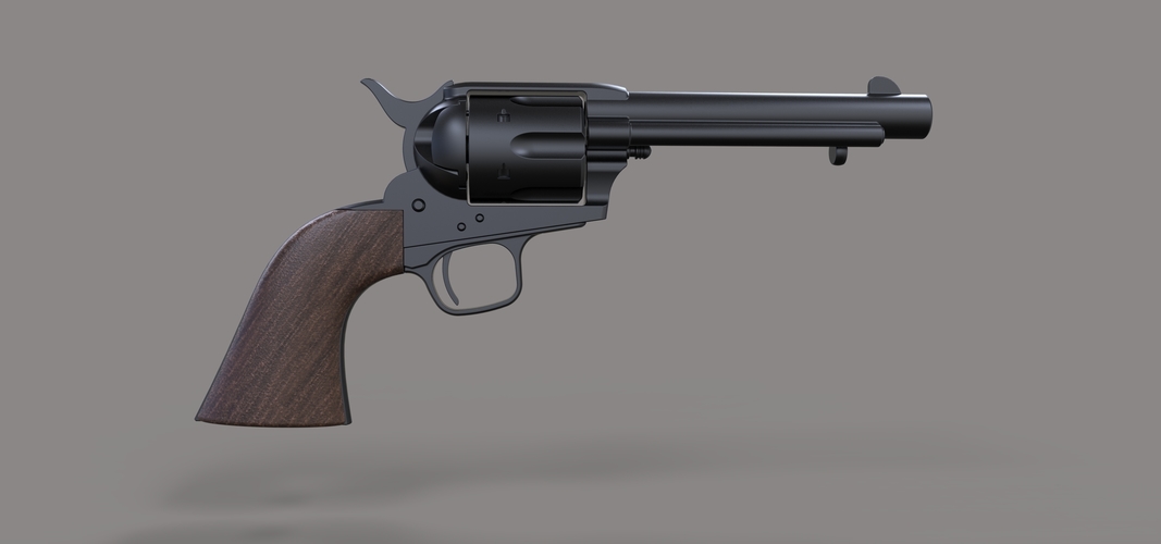Revolver Colt Single Action 3D Print 237321 Revolver Colt Single Action 3D Print 237321