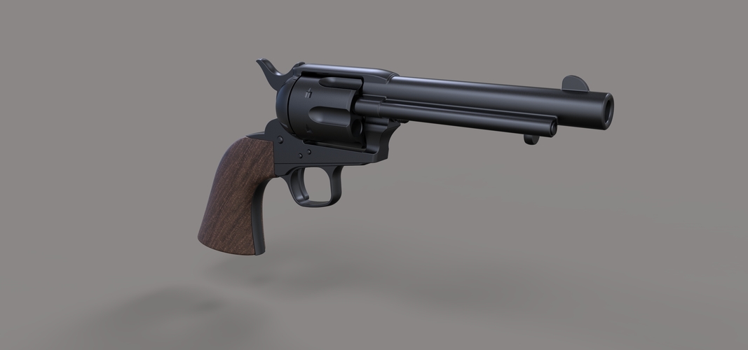 Revolver Colt Single Action 3D Print 237322 Revolver Colt Single Action 3D Print 237322