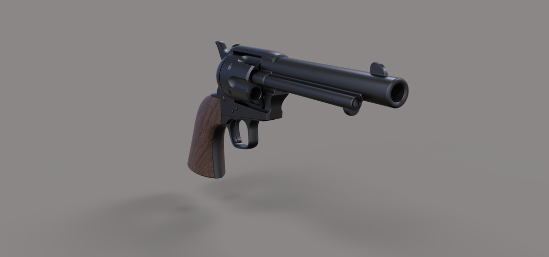 Revolver Colt Single Action 3D Print 237323 Revolver Colt Single Action 3D Print 237323