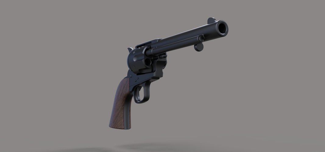 Revolver Colt Single Action 3D Print 237324 Revolver Colt Single Action 3D Print 237324