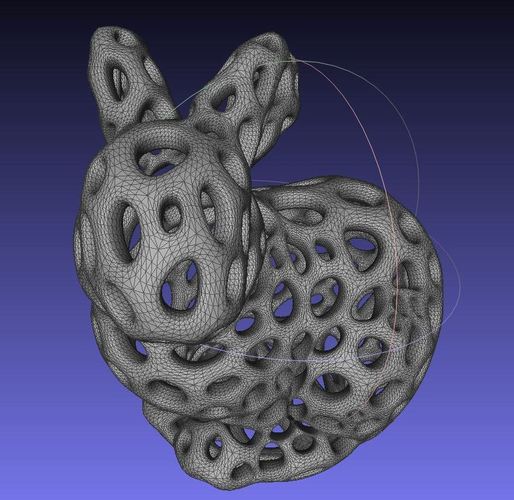 Stanford Bunny - Voronoi Style 3D Print 23763