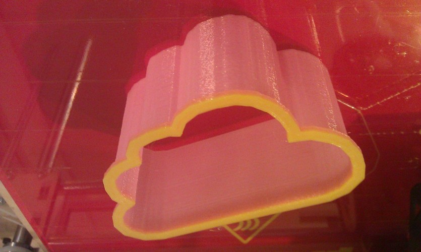 Cloud cookie cutter 3D Print 23771
