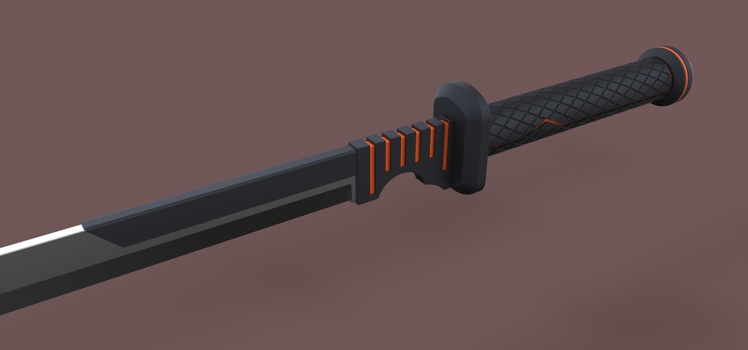 Sword of Deathstroke 3D Print 237712 Sword of Deathstroke 3D Print 237712