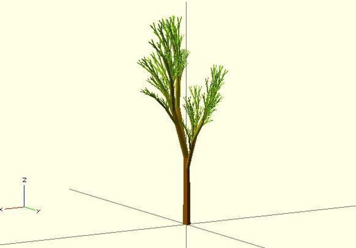 Truly recursive and random Tree (Not just pseudo recursive) 3D Print 23779