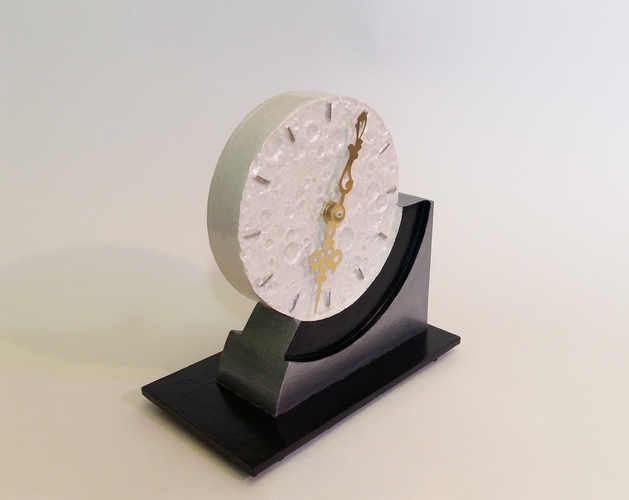 Far Side of the Moon Art Deco Clock 3D Print 238059 Far Side of the Moon Art Deco Clock 3D Print 238059