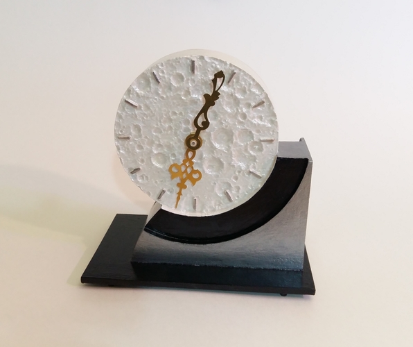Far Side of the Moon Art Deco Clock 3D Print 238062 Far Side of the Moon Art Deco Clock 3D Print 238062