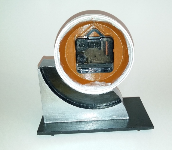Far Side of the Moon Art Deco Clock 3D Print 238070 Far Side of the Moon Art Deco Clock 3D Print 238070