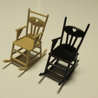 Small Rocking chair 1:12 3D Printing 238086