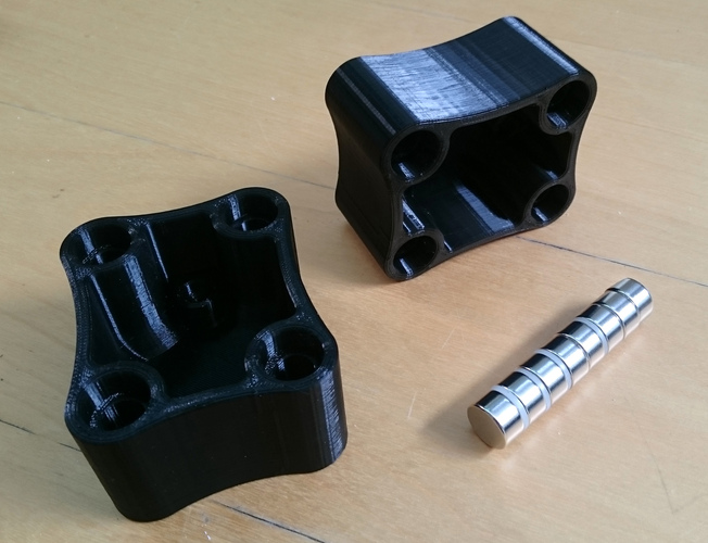 Magnetic Skateboard/Longboard Holder (Metric) 3D Print 23855 Magnetic Skateboard/Longboard Holder (Metric) 3D Print 23855
