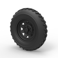 Small Diecast Front wheel for Dune Buggy 2 3D Printing 238700