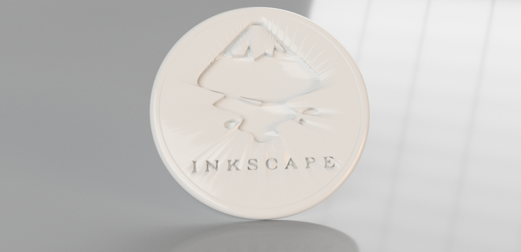 Inkscape coaster 3D Print 239129 Inkscape coaster 3D Print 239129