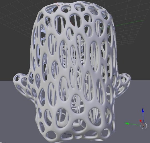 Pencilpot-Monster - Voronoi Style 3D Print 23924 Pencilpot-Monster - Voronoi Style 3D Print 23924