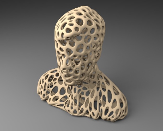  The head of Stephen Colbert - Voronoi Style 3D Print 23944
