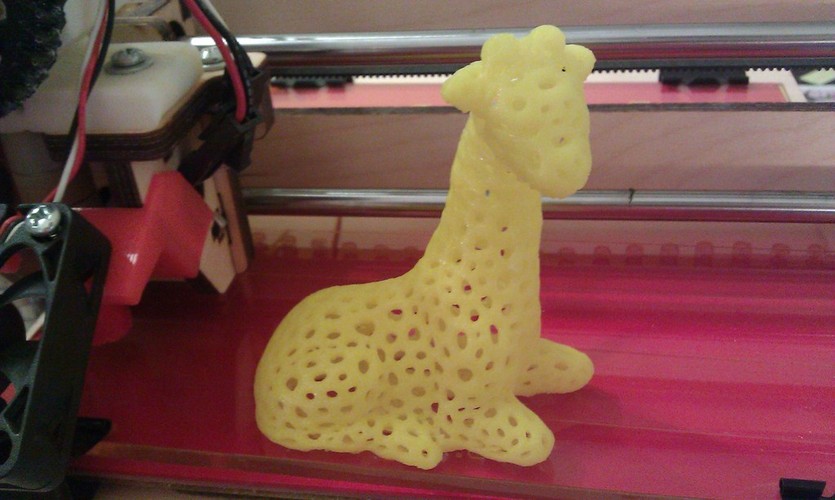 Giraffe - Voronoi Style 3D Print 23960