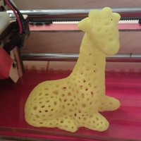 Small Giraffe - Voronoi Style 3D Printing 23960