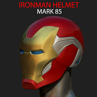 Small IRONMAN HELMET - MARK 85 version - from Infinity war - End game 3D Printing 240062