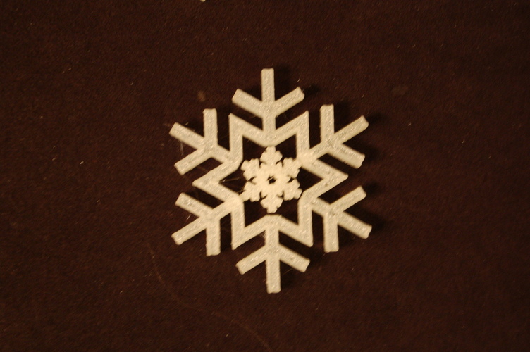 Gyroscopic Snowflake 3D Print 24024