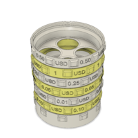 Sorting piggy bank USD (S size) - Thumbnail 5