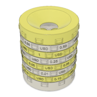 Sorting piggy bank USD (M size) - Thumbnail 4