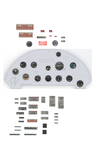 Corsair F4U cockpit For carf Model or other Corsair brandt 3D Print 240636 Corsair F4U cockpit For carf Model or other Corsair brandt 3D Print 240636