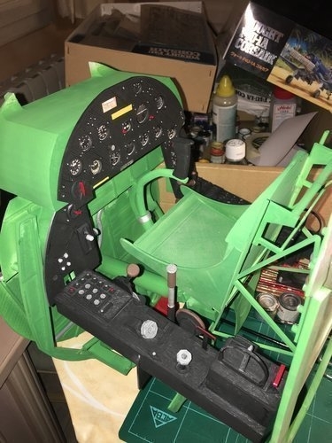 Corsair F4U cockpit For carf Model or other Corsair brandt 3D Print 240641 Corsair F4U cockpit For carf Model or other Corsair brandt 3D Print 240641