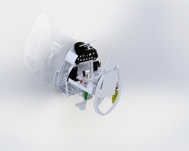 Corsair F4U cockpit For carf Model or other Corsair brandt 3D Print 240642 Corsair F4U cockpit For carf Model or other Corsair brandt 3D Print 240642