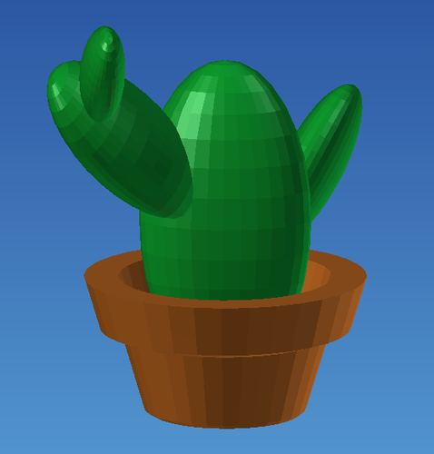 Cactus Pot 3D Print 24078
