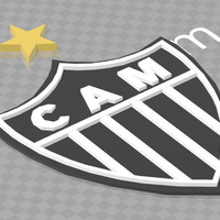 Small Atlético Mineiro Badge 3D Printing 240964