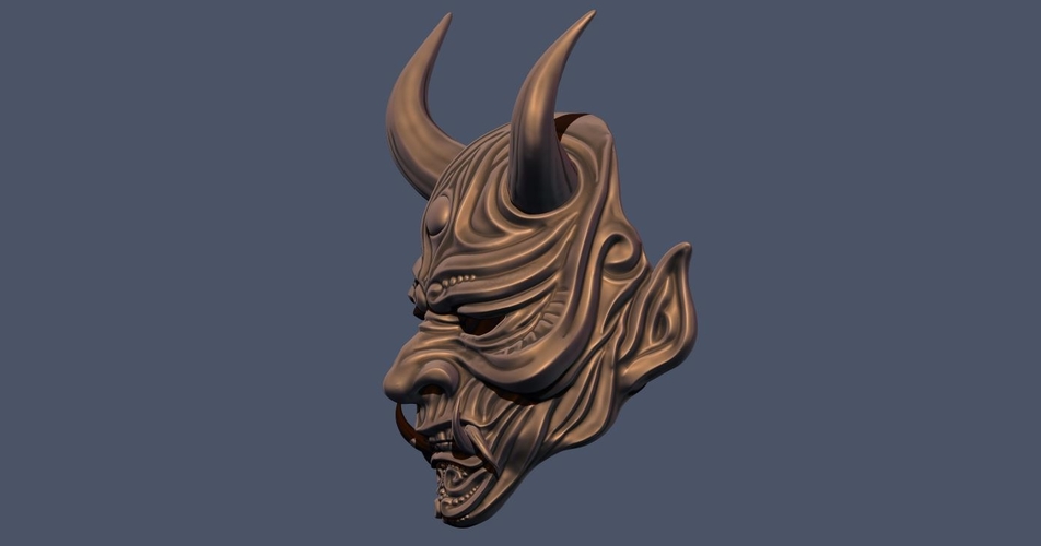 Devil Mask-Hannya Mask-Samurai Mask-Satan mask for cosplay 3D Print 241121