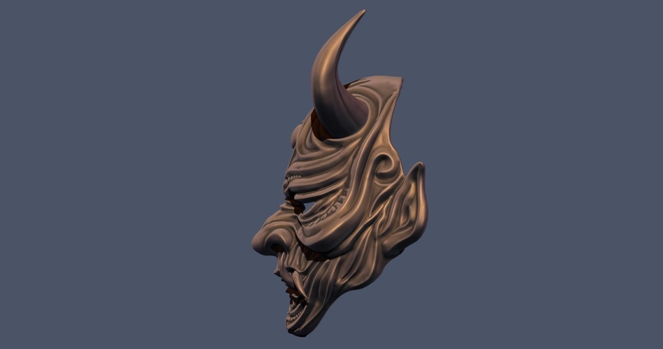 Devil Mask-Hannya Mask-Samurai Mask-Satan mask for cosplay 3D Print 241122