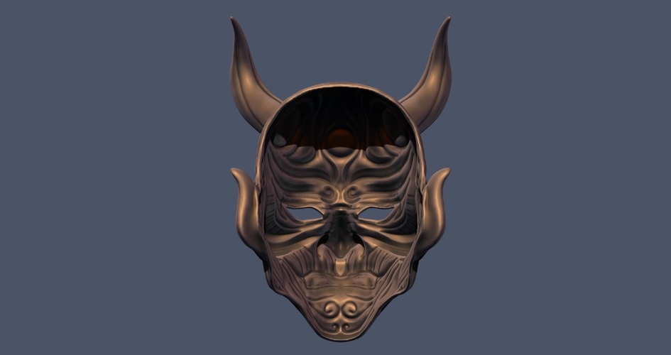 Devil Mask-Hannya Mask-Samurai Mask-Satan mask for cosplay 3D Print 241124