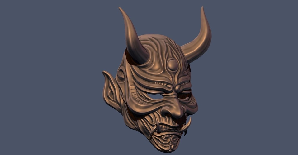 Devil Mask-Hannya Mask-Samurai Mask-Satan mask for cosplay 3D Print 241126