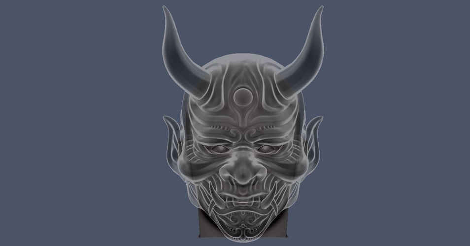 Devil Mask-Hannya Mask-Samurai Mask-Satan mask for cosplay 3D Print 241135