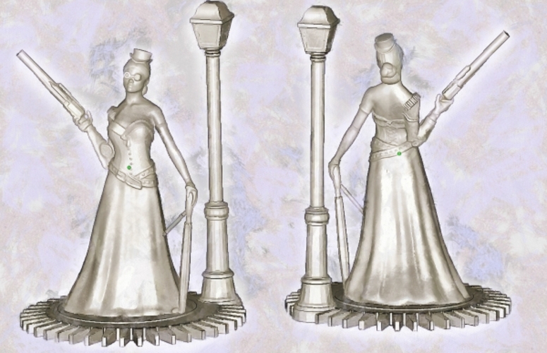 Steampunk Lady : jisabelle 3D Print 24132