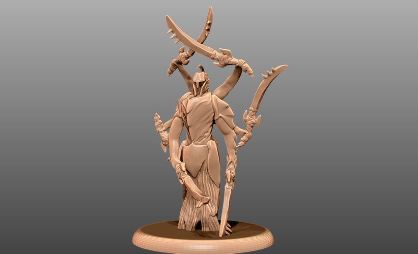 Sword Monster - Tabletop Minature 3D Print 241330 Sword Monster - Tabletop Minature 3D Print 241330
