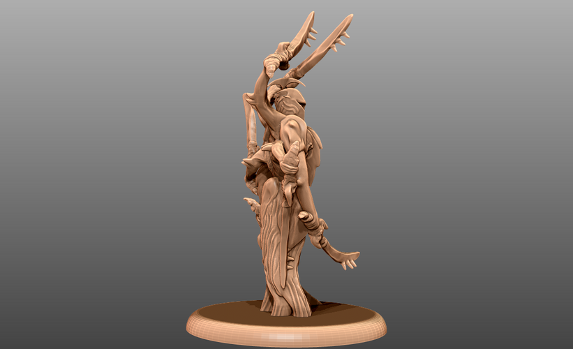 Sword Monster - Tabletop Minature 3D Print 241332 Sword Monster - Tabletop Minature 3D Print 241332