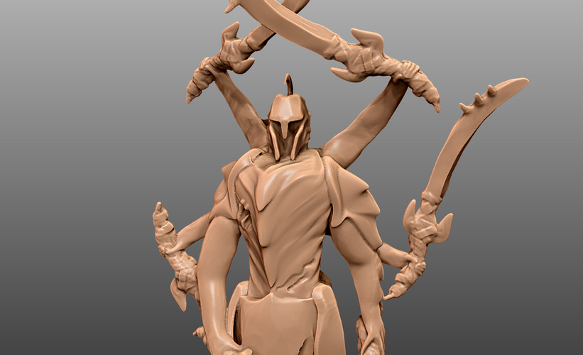 Sword Monster - Tabletop Minature 3D Print 241333 Sword Monster - Tabletop Minature 3D Print 241333