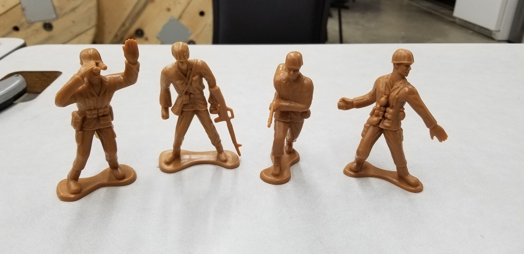 Toy Soldier scans (4 soldiers)  3D Print 241731