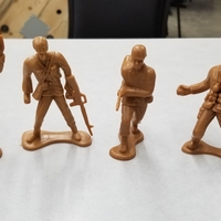 Small Toy Soldier scans (4 soldiers)  3D Printing 241731