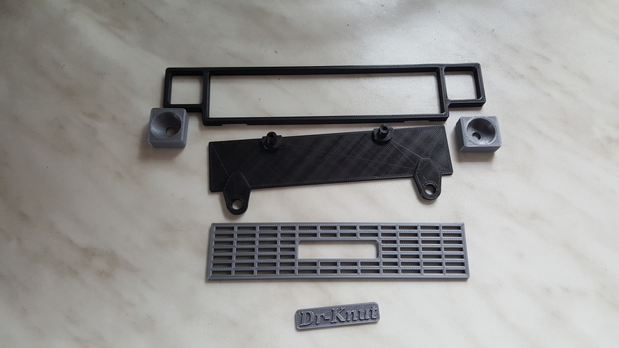 RC4WD Chevy Blazer Front Grill Logo 3D Print 241858 RC4WD Chevy Blazer Front Grill Logo 3D Print 241858
